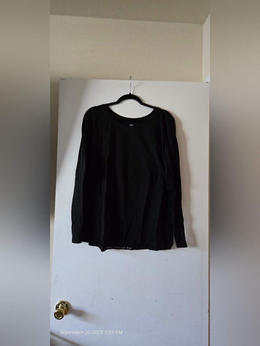 Healing Hands Black Undeescrub Long-Sleeve Women's Tee